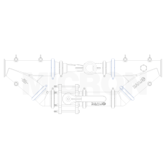 ABRACADEIRA FLANGE SERIE 300
