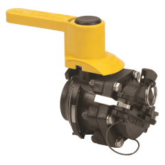 VALVULA ESFERA MANUAL DRY MATE EM PP CONECTOR MACHO X NPT FEMEA 2