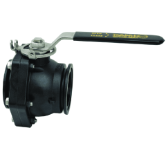 VALVULA ESFERA MANUAL STUBBY EM PP FLANGE 3