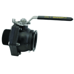 VALVULA ESFERA MANUAL STUBBY EM PP NPT MACHO 3