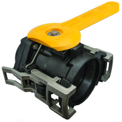 VALVULA ESFERA MANUAL DRY MATE EM PP CONECTOR FEMEA DE BLOCO 3