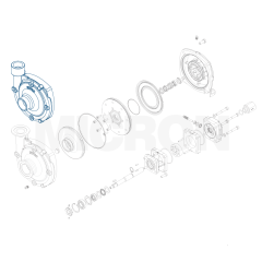 CARCACA FRONTAL EM INOX ROSCADA PARA BOMBA CENTRIFUGA FORCEFIELD 9313