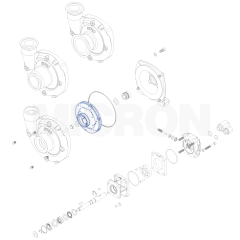 ROTOR EM NYLON PARA BOMBA CENTRIFUGA 9306