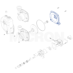 CARCACA TRASEIRA EM FERRO FUNDIDO PARA BOMBA CENTRIFUGA 9306