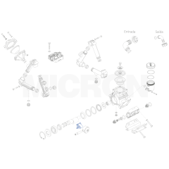 CONECTOR DO PISTAO DAS BOMBAS ZETA 40/85/100