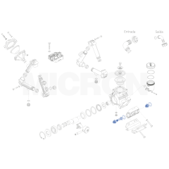 VALVULA DE RETENCAO COM ANEL DE VEDACAO PARA BOMBAS ZETA 70/85/100